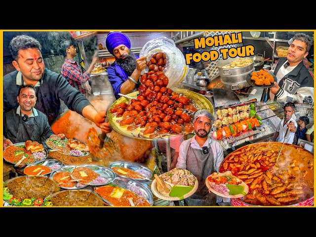 3b2 Mohali Food Tour | Best Pav Bhaji Momos Chap Panner Tikka Gulabjamun