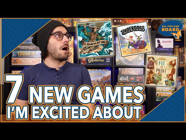 7 NEW GAMES I'm Excited About | Jan 2022 | Legacy of Yu, Fit to Print, a New Terra Mystica (& MORE!)