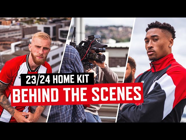 Behind the Scenes at Sheffield United's 2023/24 Home Kit Shoot!