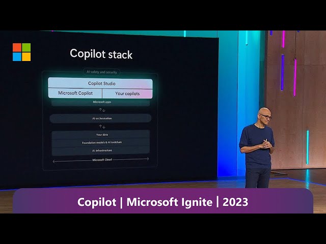 Microsoft Copilot: Satya Nadella at Microsoft Ignite 2023