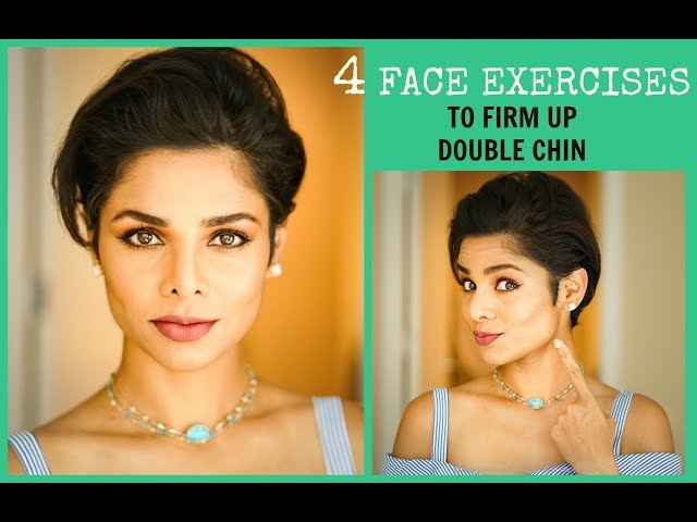 FIRM UP DOUBLE CHIN/Lose Face Fat/ FACE EXERCISES TO TONE JAW LINE
