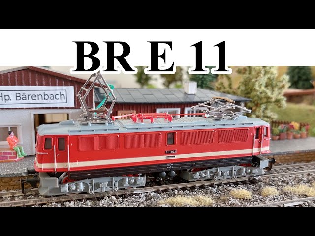 E-Lok DR BR E11  -  Spur TT  -  Modell und Wirklichkeit
