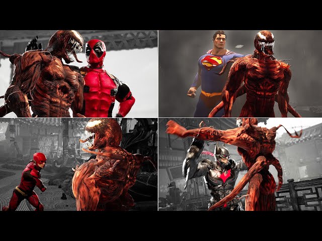 MK1 All Fatalities Superheroes vs. Venom