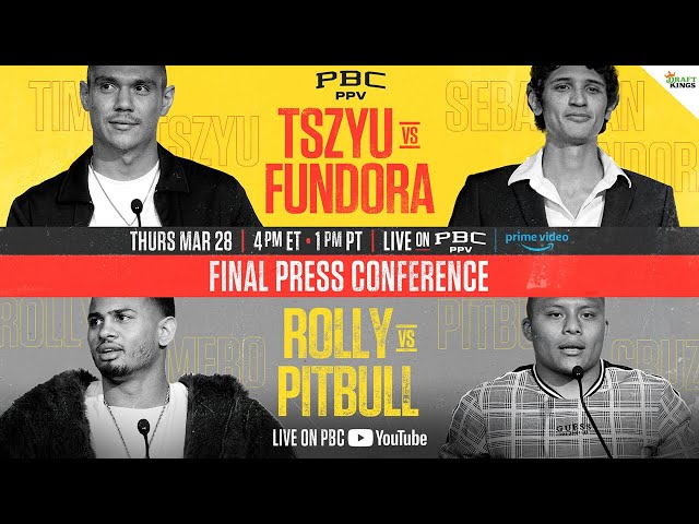 Final Press Conference | #TszyuFundora & #RollyPitbull