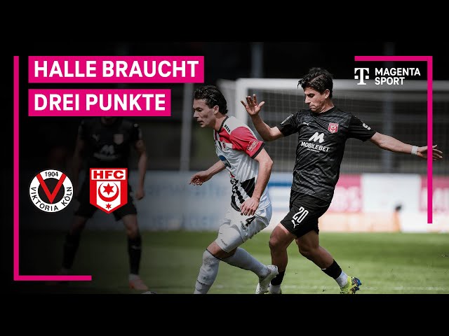 FC Viktoria Köln vs. Hallescher FC, Highlights mit Live-Kommentar | 3. Liga | MAGENTA SPORT