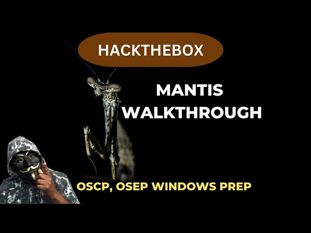 HackTheBox  Mantis Walkthrough | Active Directory Attacks, OSEP, OSCP Prep