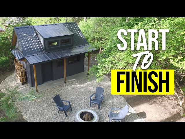 Building this Tiny House (shed) ALONE took 7 months! (Full Build Timelapse)