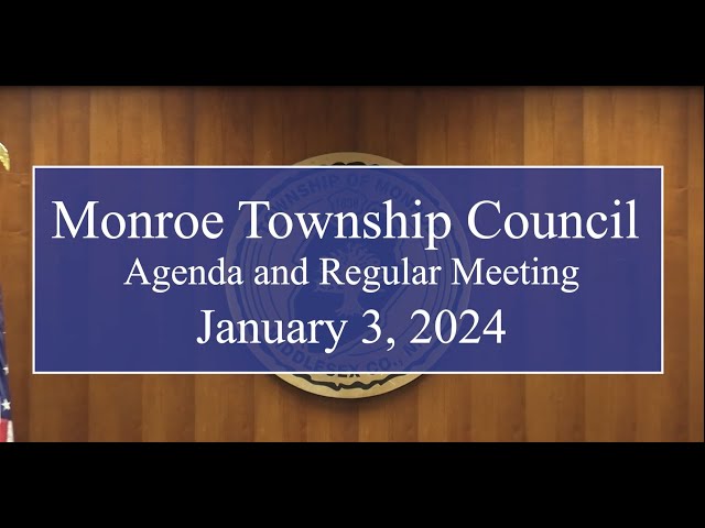 Council Meeting 1/3/2024