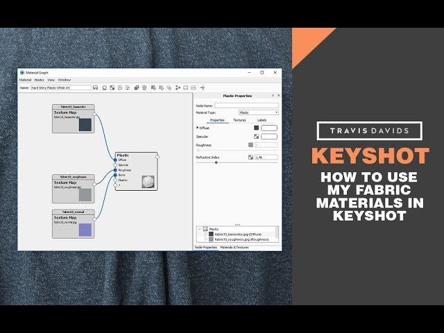 KEYSHOT - How To Use My Fabric Materials In Keyshot