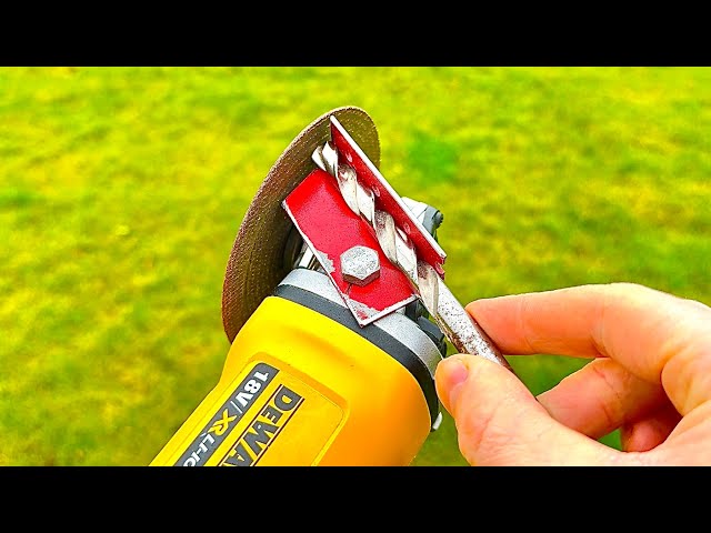 Practical Invention - How to sharpen a drill in 30 seconds! Smart idea