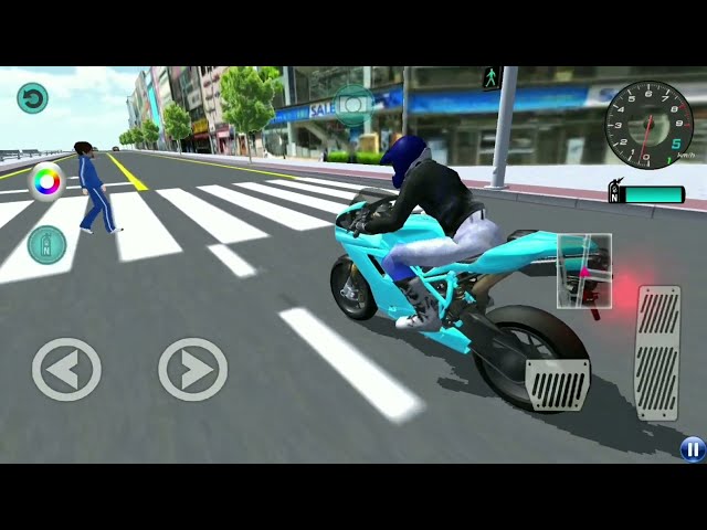 3D Driving Class Motorbike Riding - Gas Station Funny Motorbike Games - Android Gameplay #02