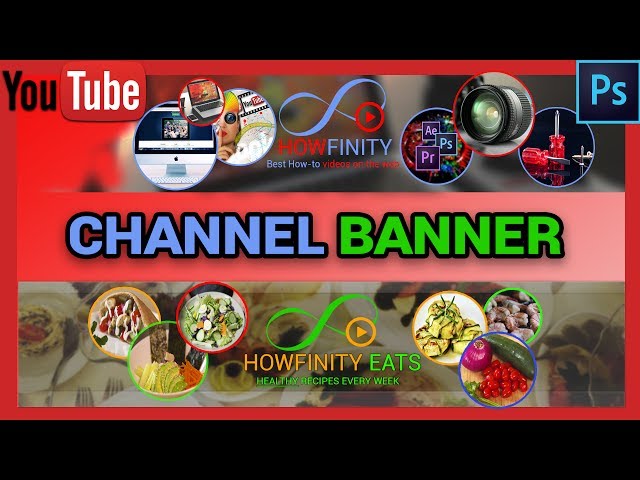 How To Make YouTube CHANNEL Banner With Photoshop