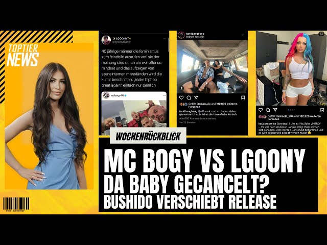 MC Bogy vs LGoony, Katja Krasavice, Bushido, Juju, Da Baby uvm. // TopTier News