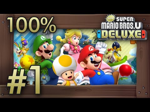 New Super Mario Bros. U Deluxe - 100% Walkthrough (All Star Coins & Secret Exits) [Switch]