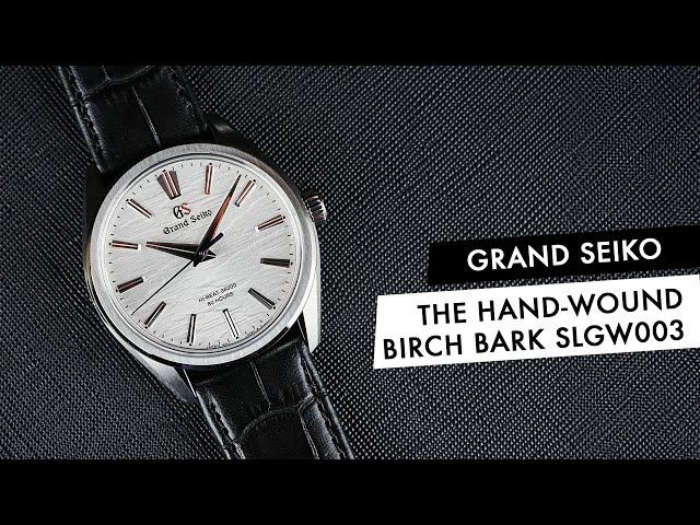 QUICK LOOK: Grand Seiko Goes Hand-Wound With the new Birch Bark SLGW003 and SLGW002