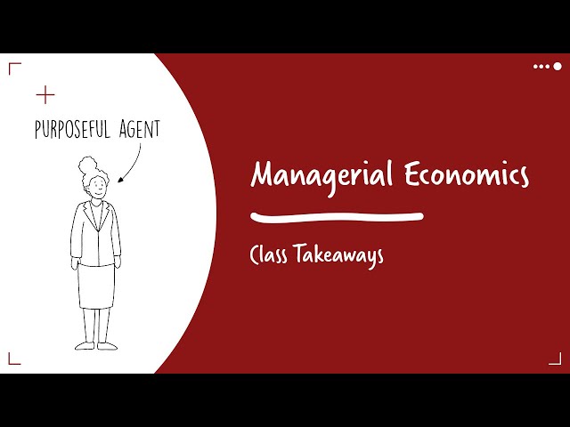 Class Takeaways—Managerial Economics