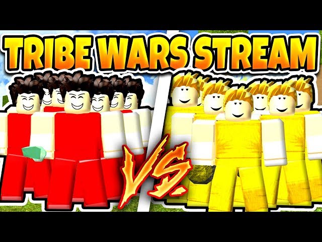 [STREAM} TRIBE WARS WITH SUBSCRIBERS! (Roblox Booga Booga)
