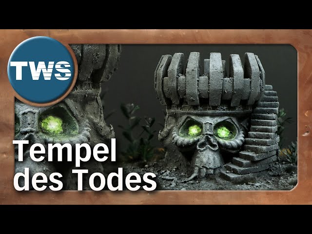 Tutorial: Tempel des Todes / Temple of Doom (Tabletop-Gelände aus Totenkopf-Aschenbecher, TWS)