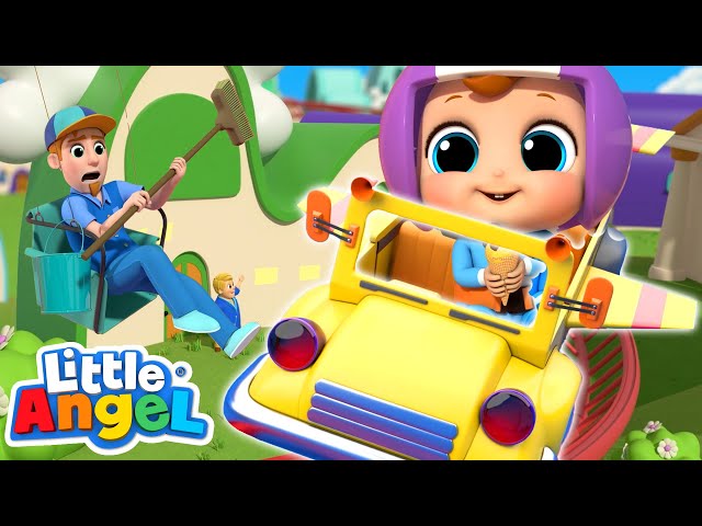 Wheels On The Bus | Baby John's Rollercoaster Ride | Best Cars & Truck Videos for Kids