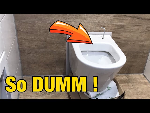 Modernes WC mit verdeckter Befestigung! Schlimmer FAIL! Proofwood