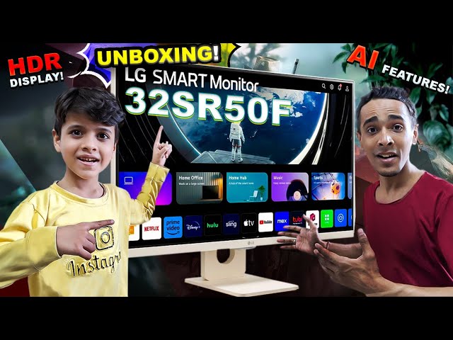 LG MY VIEW SMART MONITOR 32SR50F UNBOXING!  HDR DISPLAY AND AI FEATURES!  |  BEST GAMING MONITOR!