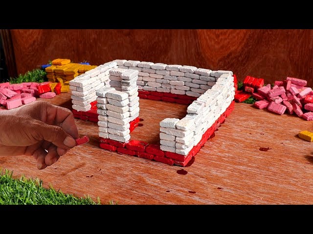 Bricklaying- Build Modern Mini House (WALL BRICKLAYING) - Part 1