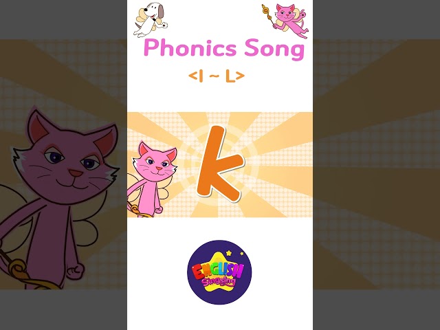 Phonics Song 1 (I~L) (Phonics) - English song for Toddlers - English Sing sing #shorts