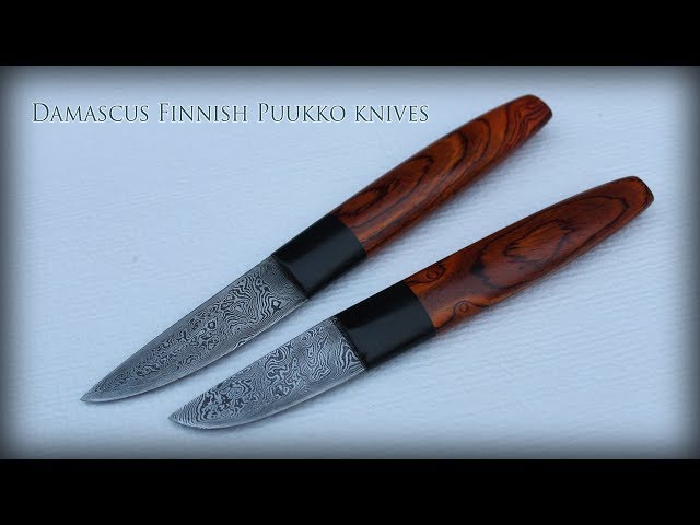 Damascus Finnish Puukko knives