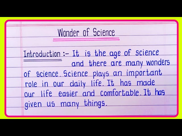 Essay On Wonder Of Science | Wonder Of Science Essay In English | Wonder Of Science ka Essay