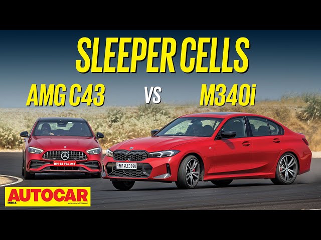 Mercedes-AMG C43 vs BMW M340i - Best sports sedan under Rs 1 crore? | Comparison | @autocarindia1