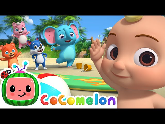 Balloon Beach Song | CoComelon Animal Time | Animals for Kids