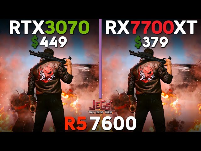 RTX 3070 vs RX 7700 XT | Ryzen 5 7600 | Tested in 15 games