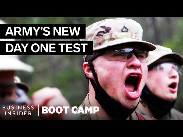 What New Army Soldiers Go Through On Day One Of Boot Camp | Boot Camp