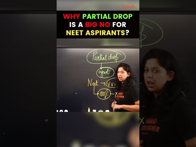 📚 Why Partial Drop Is A Big No For NEET Aspirants 🤔 #shorts #neetaspirants #partialdrop #vanimam