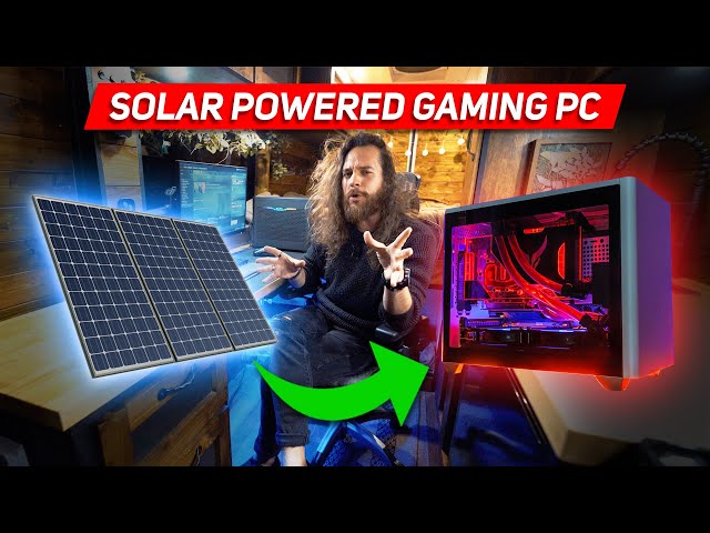 How Long Can I Power My GAMING PC off Solar Power | Vanlife Gaming