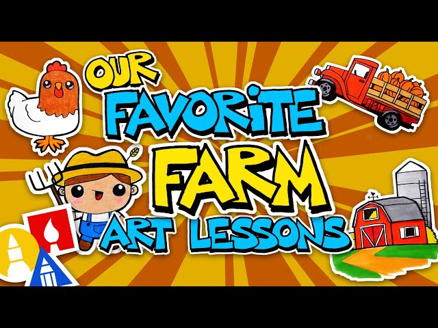 How To Draw A Farm Collection - Art For Kids Hub