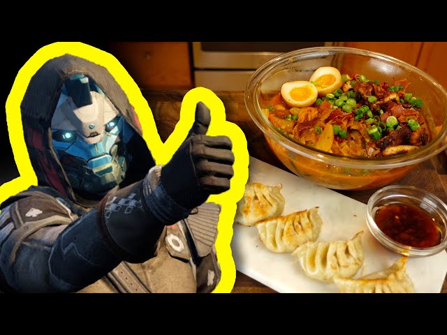 Cayde-6's Favorite Meal: Spicy Ramen and Gyoza!