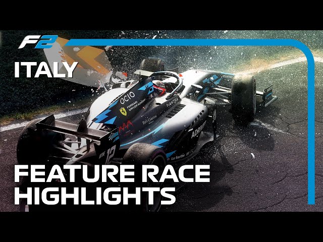 F2 Feature Race Highlights | 2023 Italian Grand Prix