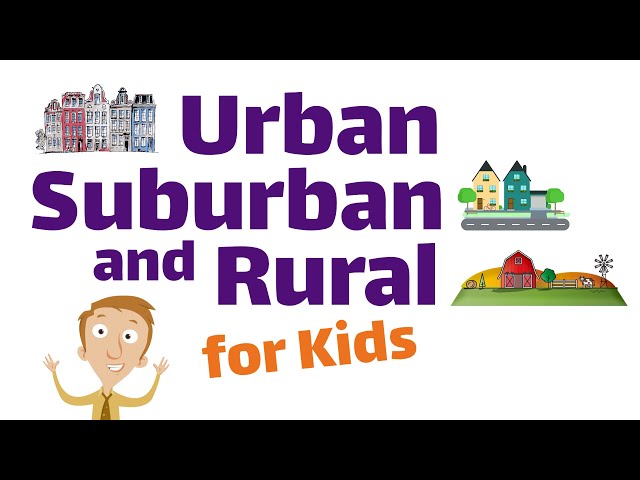 Urban, Suburban and Rural Areas for Kids