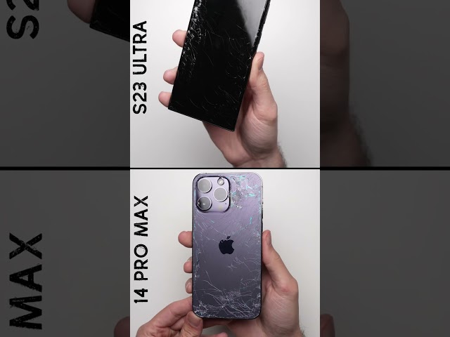 iPhone 14 Pro Max vs. Galaxy S23 Ultra Drop Test!