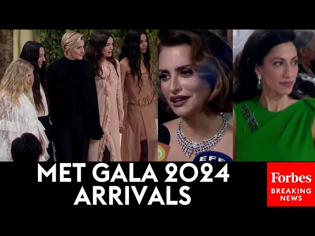WATCH: Guests Arrive At The Met Gala 2024 In New York City
