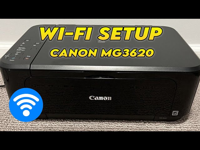Canon Pixma MG3620 : How to Setup the Wireless Wi-Fi (iPhone & Android)