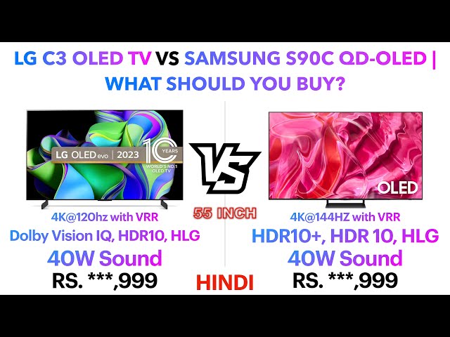 LG C3 OLED TV vs Samsung S90C QD OLED TV | What should you buy? | Punchi Man Tech