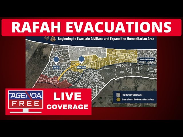 Israel Starts Evacuating Civilians from Rafah - LIVE Breaking News Coverage