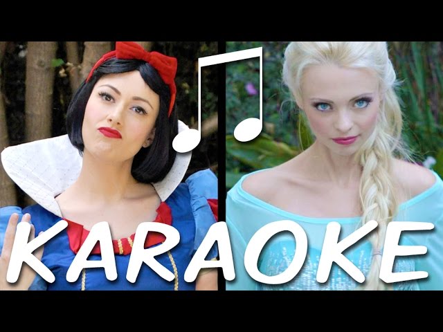 SNOW WHITE vs ELSA Karaoke (Princess Rap Battle) Instrumental Sing-along