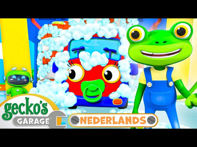 De autowasstraat | Gecko's Garage Nederlands | Vrachtwagen Cartoons Voor Kinderen