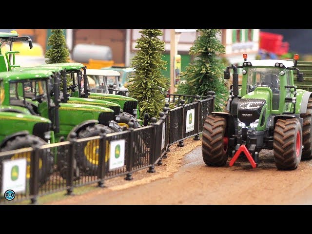 RC Tractors John Deere & Fendt at work - Siku Control 32 farm life