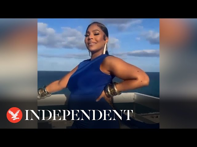 Ashanti shows off pregnancy bump with sweet video message to Nelly