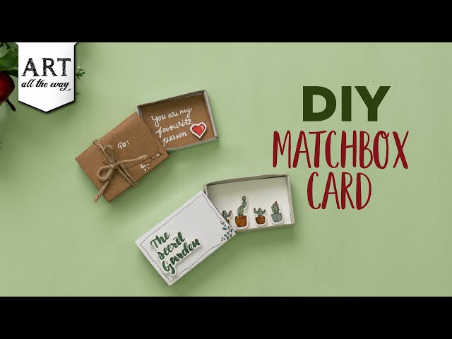 Match Box Gift Card | Gift Card Ideas | Birthday Craft | Holliday DIY