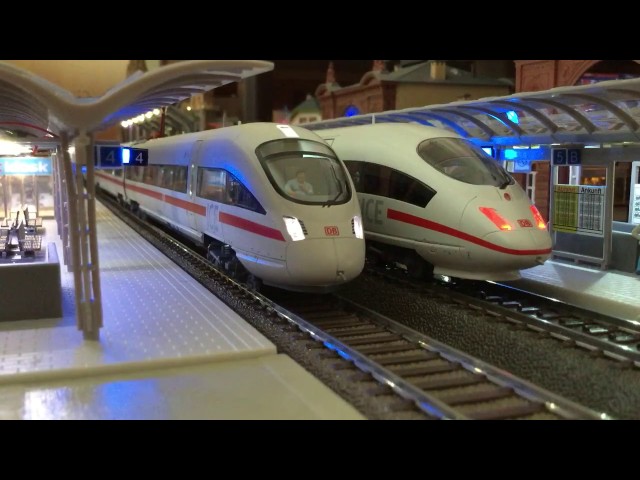 HO station diorama DB ② - ICE, high speed trains
